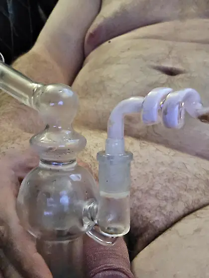 Spun out with my cock out