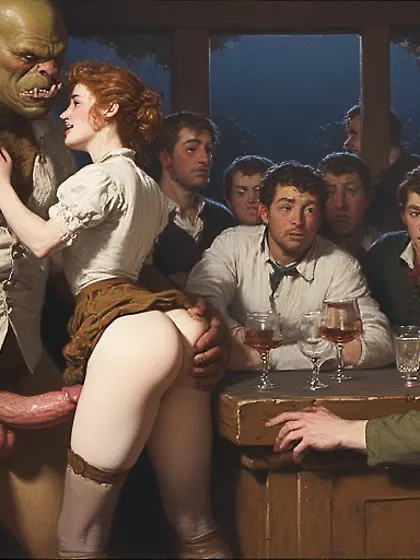 slender girls with orc