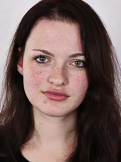 Young pretty mother big