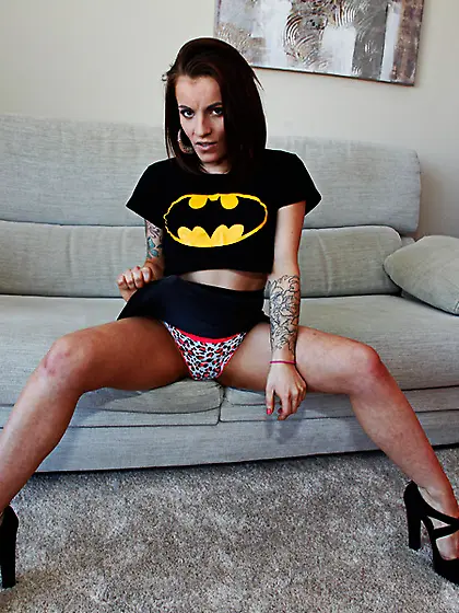 French girl covered ink