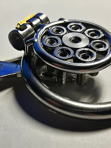 My new inverted chastity and punishment cage