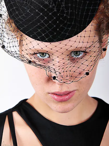 Young widow mourning bound