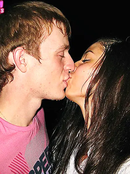 Slut girlfriend in fishnets