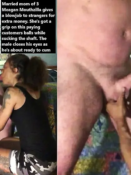 Married Mom Meagan tugs strangers balls