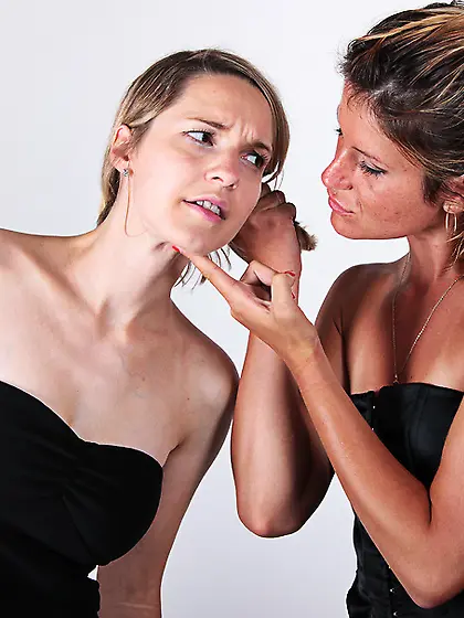 Busty blonde temptress bound