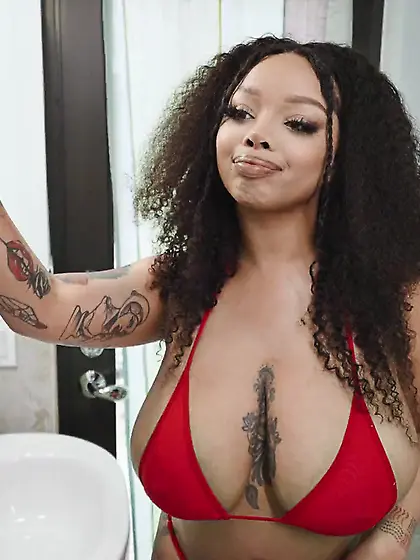 Advoree sucks and tit fucks hard pecker before getting laid