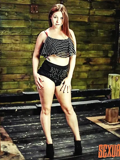 Gas mask cutie seductively