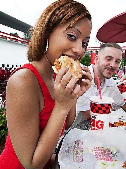 Angel Cummings takes her denim skirt off and teases us with her