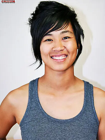 Slim tall asian grey