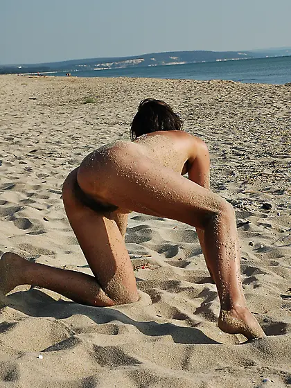 on the beach