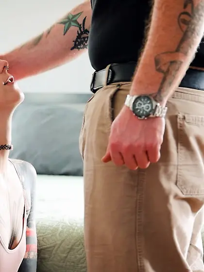 Inked slut Cam Damage gets deeply fucked and creampied