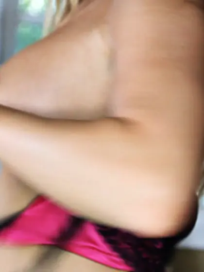 Slim cute blonde teen pov