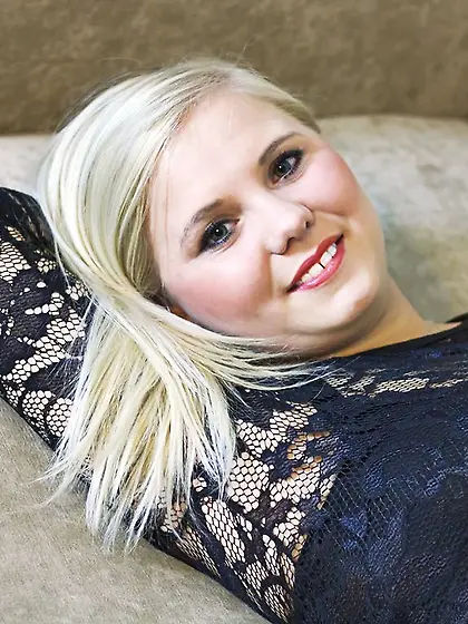 White teen blonde hair