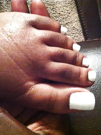 White Toes Footjob