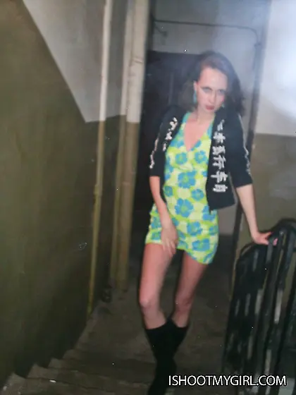 First young couple homemade