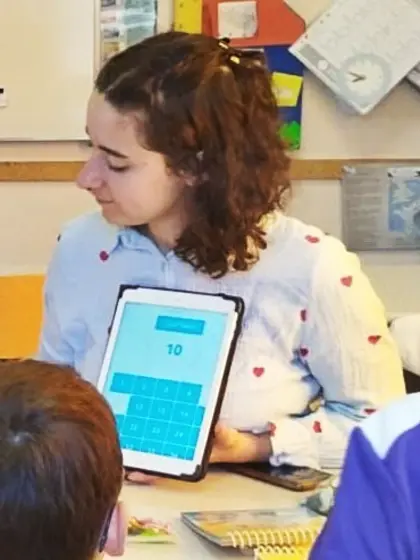 Sara,  sexy french teacher with big tits