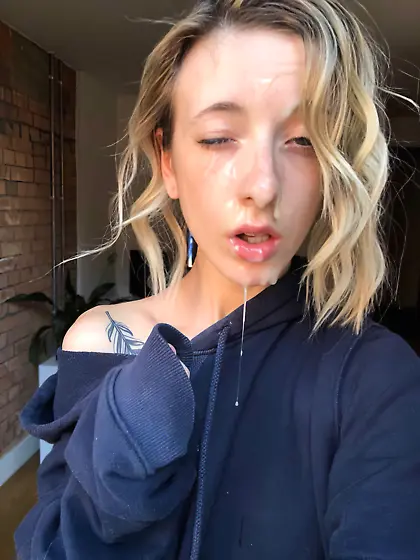 Amateur Facial Cumshot (AI Upscaled)