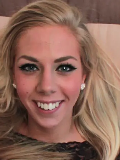 Lovely blonde whore showing