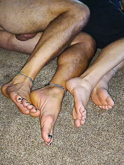 Showing off our legs and feet