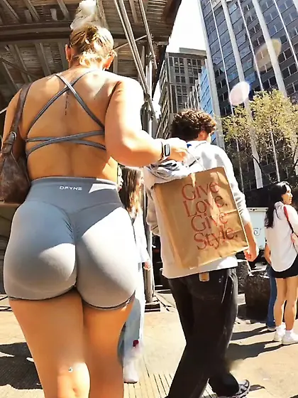 #1A Blonde Spandex Goddess