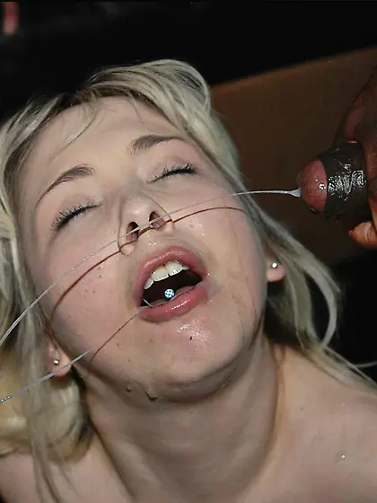 Vintage Facial cumshot On Dirty Slut