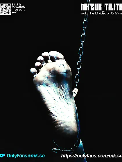 Extreme foot torture by Master MK on his slave