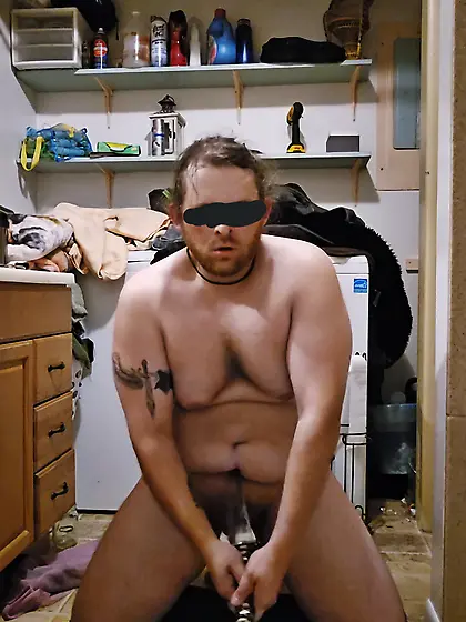 Chubby male commits seppuku