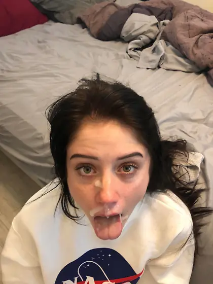 Amateur Facial Cumshot (AI Upscaled)
