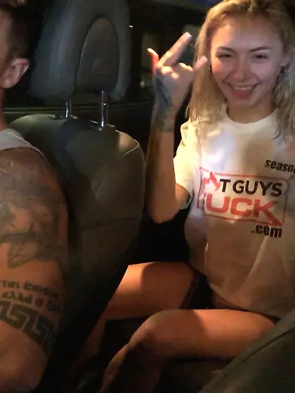 Tattooed guy sexual pleasure