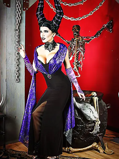 Big titted chicks in erotic costumes Romi Rain and Violet entert