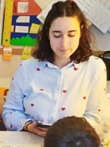 Sara, sexy french teacher with big tits