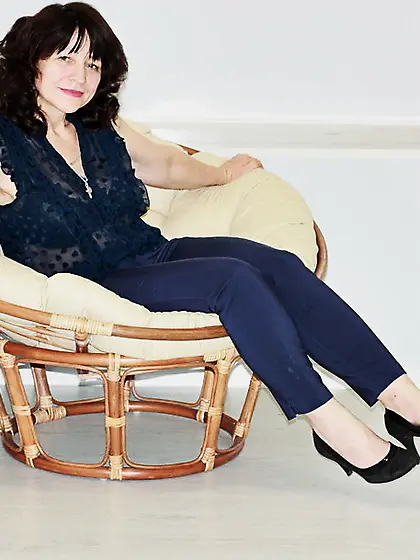 White mature brown hair