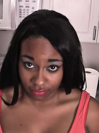 Horny babe playing blue dildo