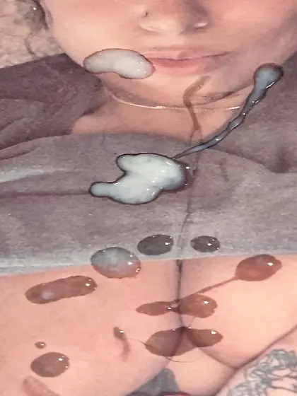 Your cumslut...  Love u got some on my lip daddy