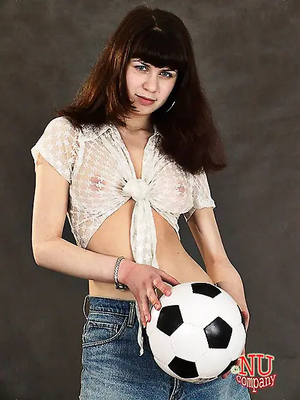 Teen attractive soccer