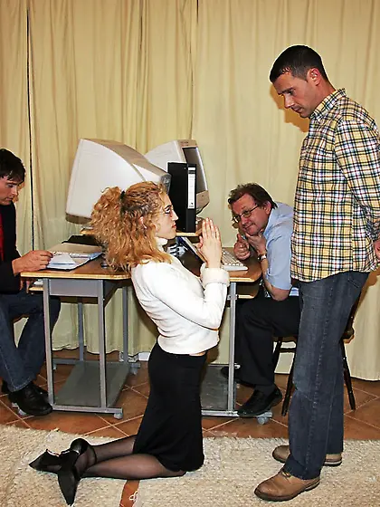 Dumb blonde teen slut