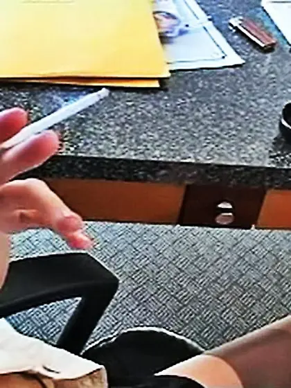 Office lady teasing cunt