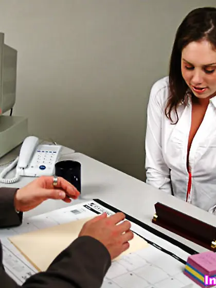 Smiling college minx facial