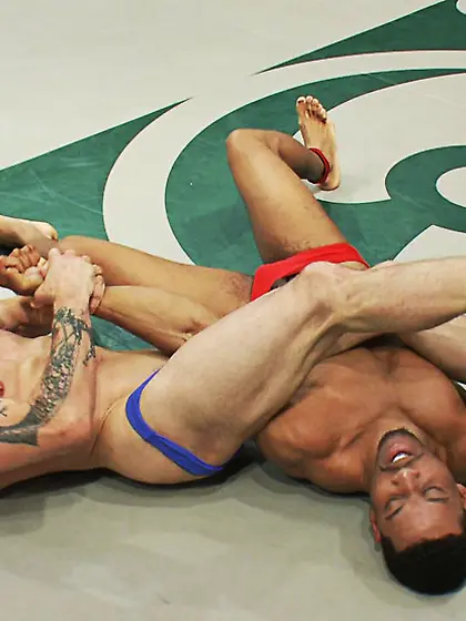 Cock in guy's ass after he sucks off hard...