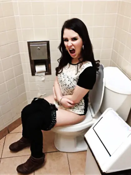 Toilet and pee girls