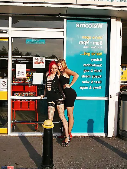 Insatiable British Slags go Out to Play