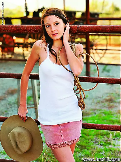 Cowgirl Riley is horny