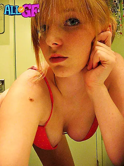 My girlfriend half nude